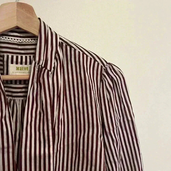 NWT Maeve Tie Neck Blouse - Picture 12 of 15